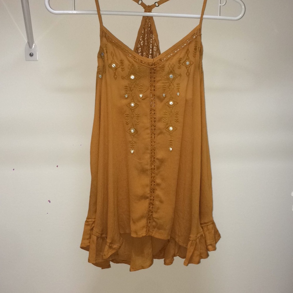 Beaded yellow top!!!